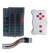RX74-1 24V 2.4G Bluetooth Remote Control Receiver Controller Box Kit for Children Electric Ride on Toys Car Black