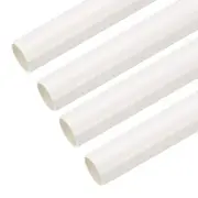 PVC Conduit Pipe White Straight Tube 20mm Conduit Pack of 4