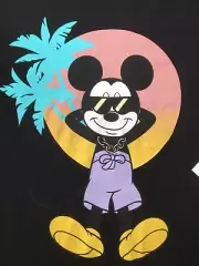 RARE NEFF DISNEY COLLECTION Cool Old MICKEY MOUSE GRAY T-SHIRT VANS RETRO SMALL