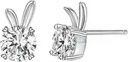 [Generic] Bunny Earrings Studs, Bunny Ear Earrings For Girls, Classic Moissanite Zircon Rabbit Dangle Earring Studs Jewelry For Girls, Refer to description, refer to description, Unisex