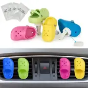4 Pack Cute Shoe Air Vent Clips with 4PCS Refills Solid Car Air Freshener Air...
