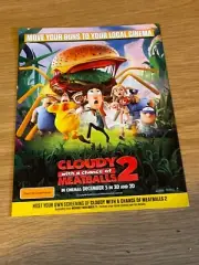 Cinema Promo Flyer Cloudy With a Chance of Meatballs 2
