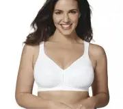 Playtex 18 Hour Posture Boost Front Close Wire Free Bra e525 Size 42B