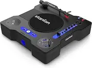 [Stanton] STX - Portable Scratch DJ Turntable with Innofader Nano crossfader, Bluetooth, Pitch Slider, USB Recording, Speaker, 2 Rechargeable Batteries