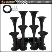 8 Trumpet 135db Train Air Horn Loud Truck Pickup Kit For Ford Chevy Ram Toyota
