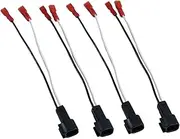 MagiDeal 4X Speaker Harness Professional Vehicles Spare Part Easily Install Speakers Adapter Replaces for F 150 F 750 F 550 F 650