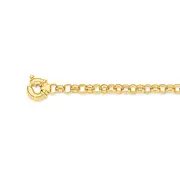 9ct 19cm Solid Belcher Bolt Ring Bracelet