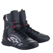 Superfaster Shoes Black Gray Bright Red