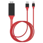 TODO Lightning Pin To Hdmi 1080P Adapter Cable Iphone Ipad Audio Video Lead Tv Usb