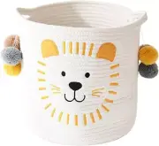 INough Toy Storage Baskets Cute Laundry Basket with Handles Dog Toy Storage Bask