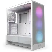 NZXT H5 Flow RGB 2024 - Compact ATX Mid-Tower PC Gaming Case - High Airflow -...