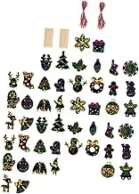 1 Set Christmas Scratch Paper Christmas Theme Scratch Paper Christmas Art Materials Scratch Painting Cards Christmas Suits Arts and Crafts Kits Scraping Painting Cards Wood