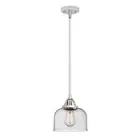 Innovations Bell 1 Light 8" Mini Pendant, LED, PC/Seeded - 288-1S-PC-G74-LED