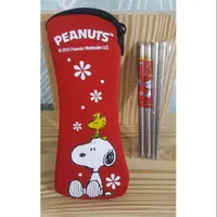 在飛比找蝦皮購物優惠-史努比 不鏽鋼筷子 Snoopy 環保餐具 peanut 餐