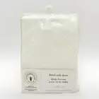Burt's Bees Baby 100% Organic Cotton Fitted Crib Sheet Jersey White ~ New
