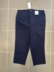 AUTOGRAPH Womens Pants Size Plus16 Super Stretch Crop Midnight BNWT