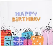 HOMOCONO Happy Birthday Party Background Boys Girls Decor Photo Backdrop Wall Hanging Plush Fade-Proof Material Boys and Girls' Party Supplies