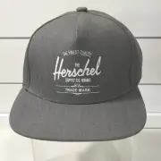 Herschel Supply Co. Hat Gray Men's Heather Gray Snapback Flat Brim Hat Cap