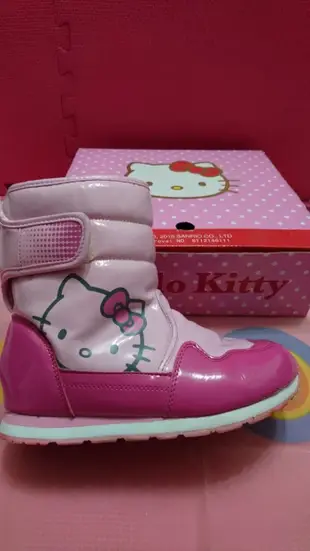 Hello Kitty  防潑水 保暖 太空靴童鞋  二手極新
