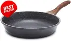 20cm Nonstick Frying Pan, Swiss Granite Coating Omelette Pan, PFOA-Free Cookware