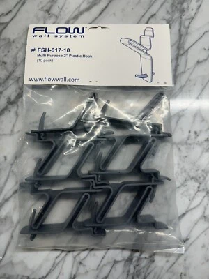 Flow Wall Slatwall X-Hook,Plastic,LdCap: 15lb,PK10 FSH-017-10 Flow Wall