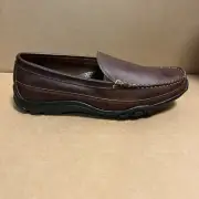 New Allen Edmonds Boulder Brown Leather Driving Loafers Mens Size 10 3E Wide
