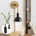 Nathan James Tamlin 5 in. W Wall Mounted Lamp Light Fixture, Plugin Wall Sconce