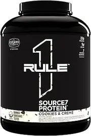 Rule1 R1 Source7 Multi-Source Protein Blend 5.03 lb, Cookies & Creme (57 Servings)