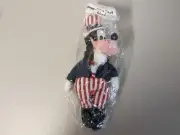GOOFY as Uncle Sam Disney Store Exclusive Plush Beanie Bean Bag Toy NWT