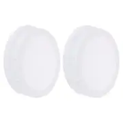 Painting Canvas Panels, 4 Pack 8x8 Inch Round Blank Art Board, White