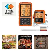 Wireless Meat Thermometer, Digital Meat Thermometer, 4 Probes Food Thermomete...