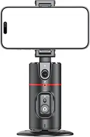 P02 ligent 360° Mobile Phone Head ligent AI Face Recognition/Gesture Follow-up Panoramic Follow-up Anti-Shake with Remote Control Detachable Phone Clip Retractable