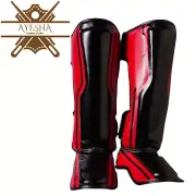 Handmade Red & Black Leather Boxing Boots | Pro Fight Gear | Training Shoes