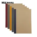 【MUJI 無印良品】植林木不易透色筆記本/30頁.B5.橫線.5冊入.5色