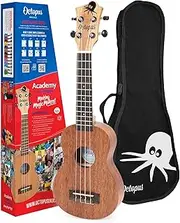 Octopus Academy soprano ukulele left handed in natural