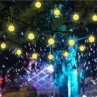 Solar Powered LED String Light Garden Path Courtyard Outdoors Decorative Lights