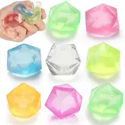 6 Pack Squishy Stress Cube, Diamond Malt Sugar Ice Cube Stress Ball, Sensory Toys for Anxiety Stress Relief for Kids and Adults Fidgets for Classroom Party Favors