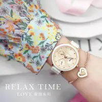 在飛比找Yahoo奇摩購物中心優惠-RELAX TIME LOVE 愛戀系列 陶瓷三眼女錶 -蜜