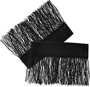 [JEWEDECO] 1 Pair Three-dimensional Decorative Fake Sleeves Furry Hand Cuff Bracelets Lace Cuff Sleeves Clown Collar Ruffle and Cosplay Accessories Ruffle Wrist Lolita Dress