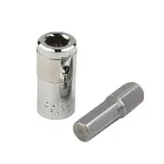 Tool Drill Socket Adapter 1/4 Square Drive 25mm 2pcs Chrome Vanadium Steel