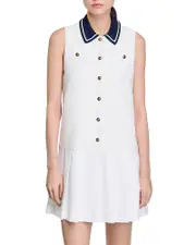 Sandro Pleated Mini Dress