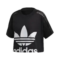 在飛比找PChome24h購物優惠-adidas T恤 Cropped Lace Tee 短版 