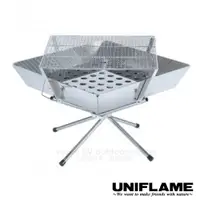 在飛比找蝦皮商城優惠-【日本 UNIFLAME】特惠價》不鏽鋼經典露營摺疊焚火台(