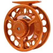 GALVAN RUSH LIGHT R-4 FLY REEL ORANGE - FREE $80 LINE, BACKING--NEW