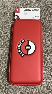 Hori Pokemon Red Carry Protective Hard Pouch Case Nintendo Switch NEW Rare HTF