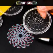 22 Pieces Spirograph Drawing Set Creative Deluxe Drawing Kit CR