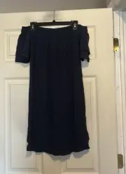 Old Navy Off The Shoulder Dress Size Small NWT Blue
