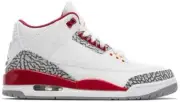 AIR Jordan 3 Retro Mid Cardinal Red OG 2022 CEMENT WHITE SIZE 11.5 cement 1