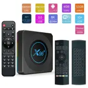 X96-X4 Android 11 Amlogic 8K UHD Dual WiFi Bluetooth TV Box+MX3 Fly Mouse Keypad
