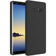 MCC For Samsung Galaxy Note 8 Soft Liquid Silicone Shockproof Case Cover Note8 N950 [Black]